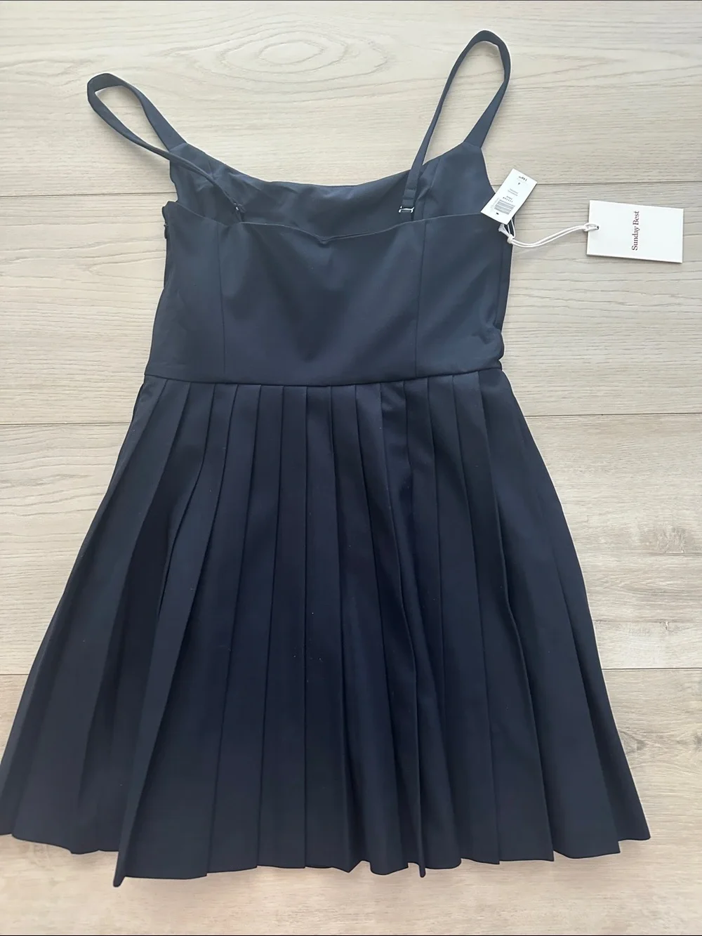 NWT Sunday Best Trixy Pleated Mini Dress Admiral Blue Size 4